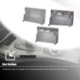 thumbnail image 2 of 3x Control Panel Switch Button Shell for E90 E92 E93 M3 2005-2012 61317841136, 2 of 6