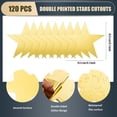 thumbnail image 2 of Papel de aluminio dorado Star Cutouts FOBSME, 15,5 cm, 120 unidades, 2 of 7