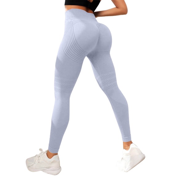3D Metabolic Booster Leggings-3D Anti-Cellulite Compression Leggings for Women, High Waist Scrunch Butt Yoga Pants Purple 4XL