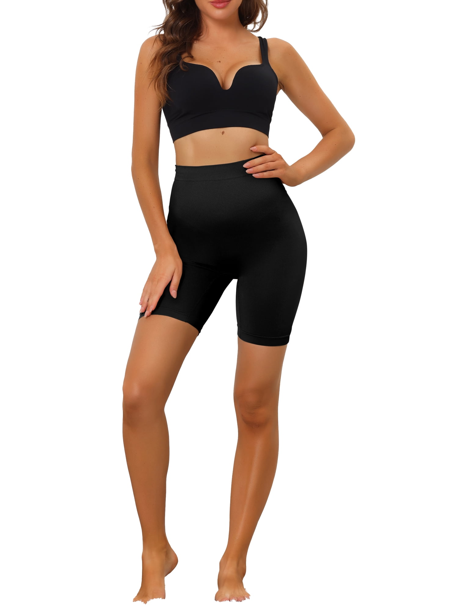 Unique Bargains Women's Shapewear Slip Shorts Thigh Slimmers Tummy Knickers Panty XL Black