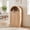 Nature, variant on YDN Arched Tilt Out Indoor Trash Cabinet - Hidden Garbage Can Cabinets for 10 Gal , Wooden Laundry Hamper W/ Metal Handle & Hooks, Trash Can Storage Organizer for Kitchen, Living Room,Walnut