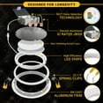 thumbnail image 4 of NUWATT 4 Inch Gimbal LED Recessed Lighting, 5CCT 2700K/3000K/3500K/4000K/5000K Selectable, 630 Lumen, Dimmable, Adjustable Pitched Canless Eyeball Lights for Sloped Ceilings, Metal Junction Box, 6 PK, 4 of 10
