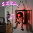 thumbnail image 3 of Magotan Screaming Animated Halloween Decorations, Outdoor Indoor Hanging Spooky Halloween Decoration, Scary Ghost Cage with Motion Sensor, 3 of 7