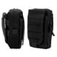 thumbnail image 4 of Molle Mobile Phone Belt Bag Multifunction Waist Bag Double Layer Waist Bag for Men Outdoor Camping Fishing Black, 4 of 5