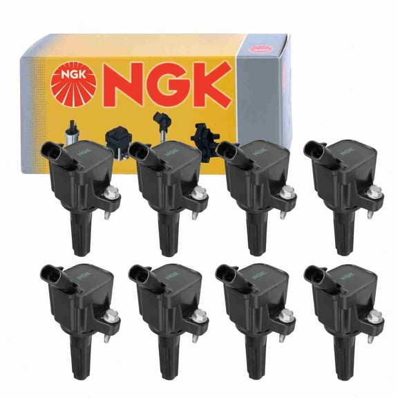 8 pc NGK 48719 Ignition Coils for 12496547 12596547 12612369 12619472 12629472 178-8471 36-8120 673-7003 921-2091 D1935E E997 IC577 UF-497 UF497 Spark Plug Wire Boot