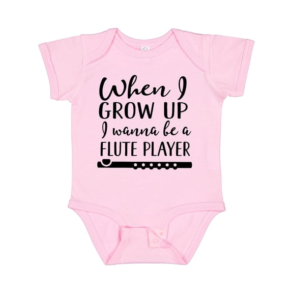 Inktastic Future Flute Player Music Boys or Girls Baby Bodysuit