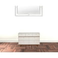 thumbnail image 6 of 56" Brown and White Solid Wood Seven Drawer Double Dresser, 6 of 7