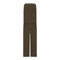thumbnail image 5 of BLOCLOALO 2 Piece Lounge Set Sleeveless Tops Women's Solid Loose Cotton Linen Suit O Neck Vest Tank Women's Pants with Pockets Cropped Tank Tops Trendy Business Sets Lightweight Lounge Sets Brown 4Xl, 5 of 5