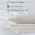thumbnail image 4 of Southshore Fine Living, Inc. Rayon Derived from Bamboo Queen Duvet Cover Set with Pillow Shams, Bone, 4 of 6