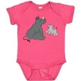 thumbnail image 3 of Inktastic Cute Rhinos Boys or Girls Baby Bodysuit, 3 of 5