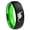 Black And Green, variant on Dinosaur 8MM Dome Black And Rose Gold Tungsten Wedding Ring
