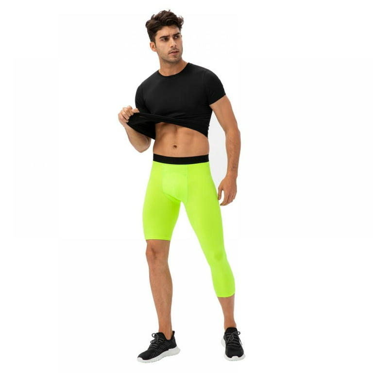 Men Base Layer Exercise Trousers Compression Running Football Leg