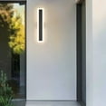 thumbnail image 6 of Modern Outdoor Wall Light Exterior Lighting Fixtures LED Linear IP65 Waterproof Wall Lamps Outdoor Wall Sconces Lighting for Porch Patio Garage Yard IP65 Waterproof, 3000K 11W 363LM, 15.8 Inch, 6 of 9