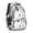 Blue and White, variant on Cat White Pattern Backpack for School, Cute School Bag with Adjustable Shoulder Straps and Padded Back, 16.9"x12.6"x5.9"