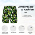 thumbnail image 5 of Lsque Mens Swim Trunks Soccer1 Pattern - Bathing Suit Compression Liner - Beach Swim Shorts Swimwear - (S-3XL) - Stretch Quick Dry -Medium, 5 of 9
