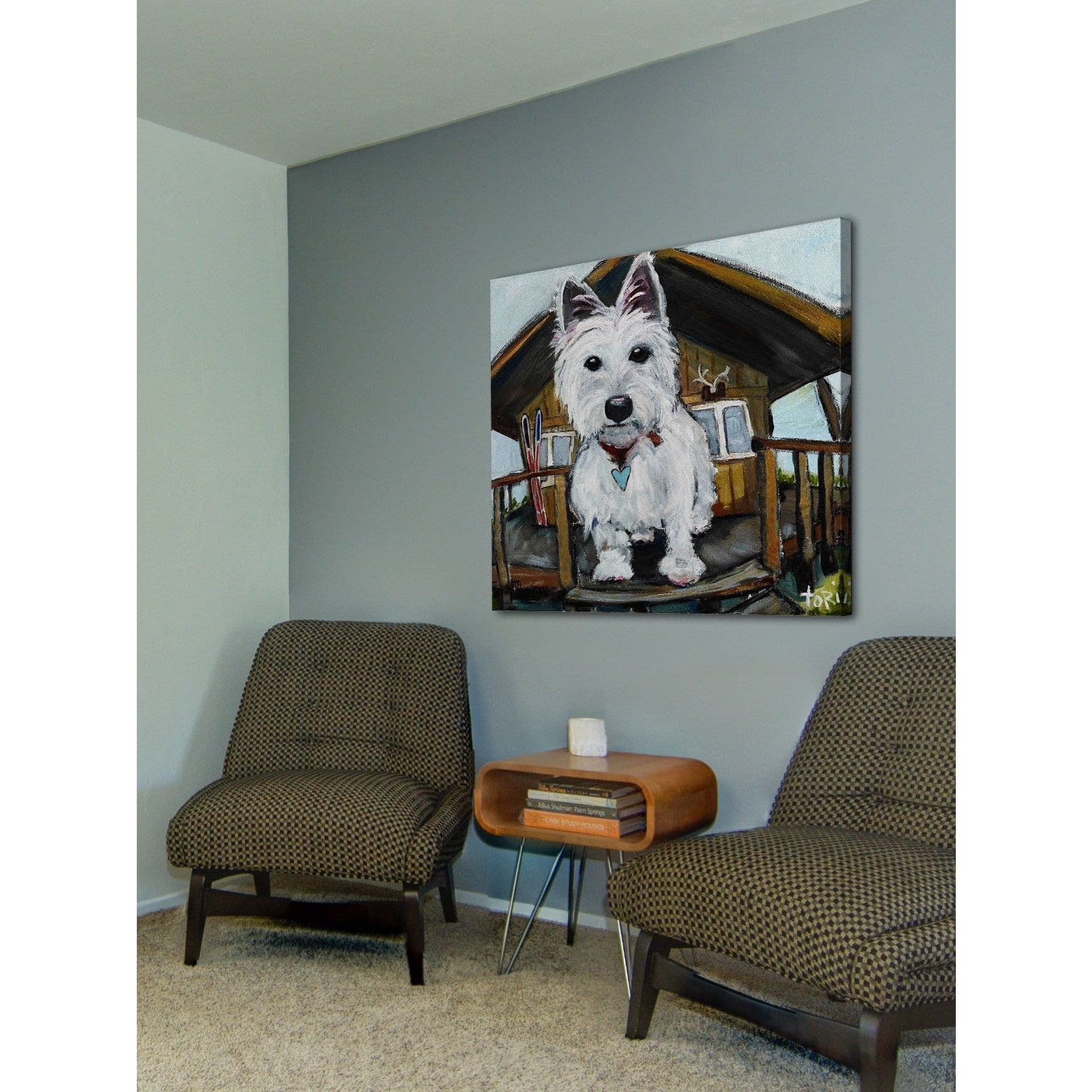 Marmont Hill Inc Marmont Hill - "Dash In Cabin" by Tori Campisi Painting Print on Canvas - Multi-color