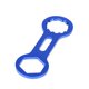 thumbnail image 4 of Llave para tapas de horquilla delantera de bicicleta de montaña, suspensiones, extractor de llave de horquilla de aluminio Azul, 4 of 9