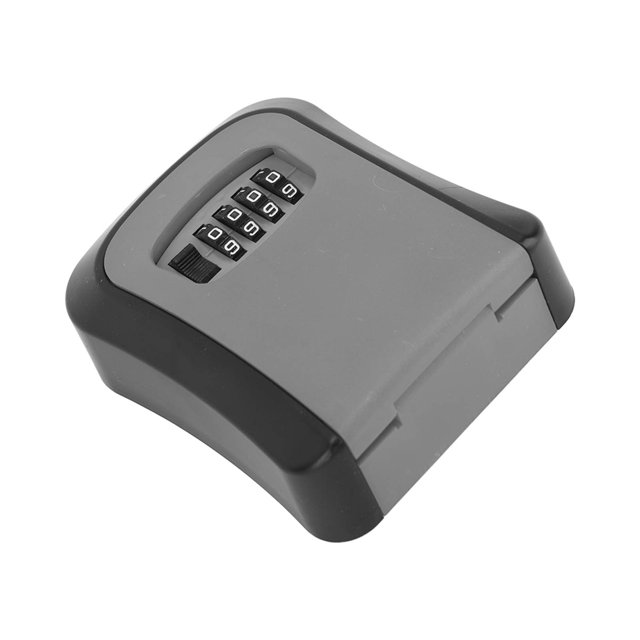 Portable Resettable Code Key Lock Box, Wall Mounted Key Storage Box with 5 Keys Capacity for Outdoor Indoor Use