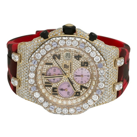 Audemars Piguet Royal Oak Offshore 18K Rose Gold 42MM Diamond Watch 19.75 Ct