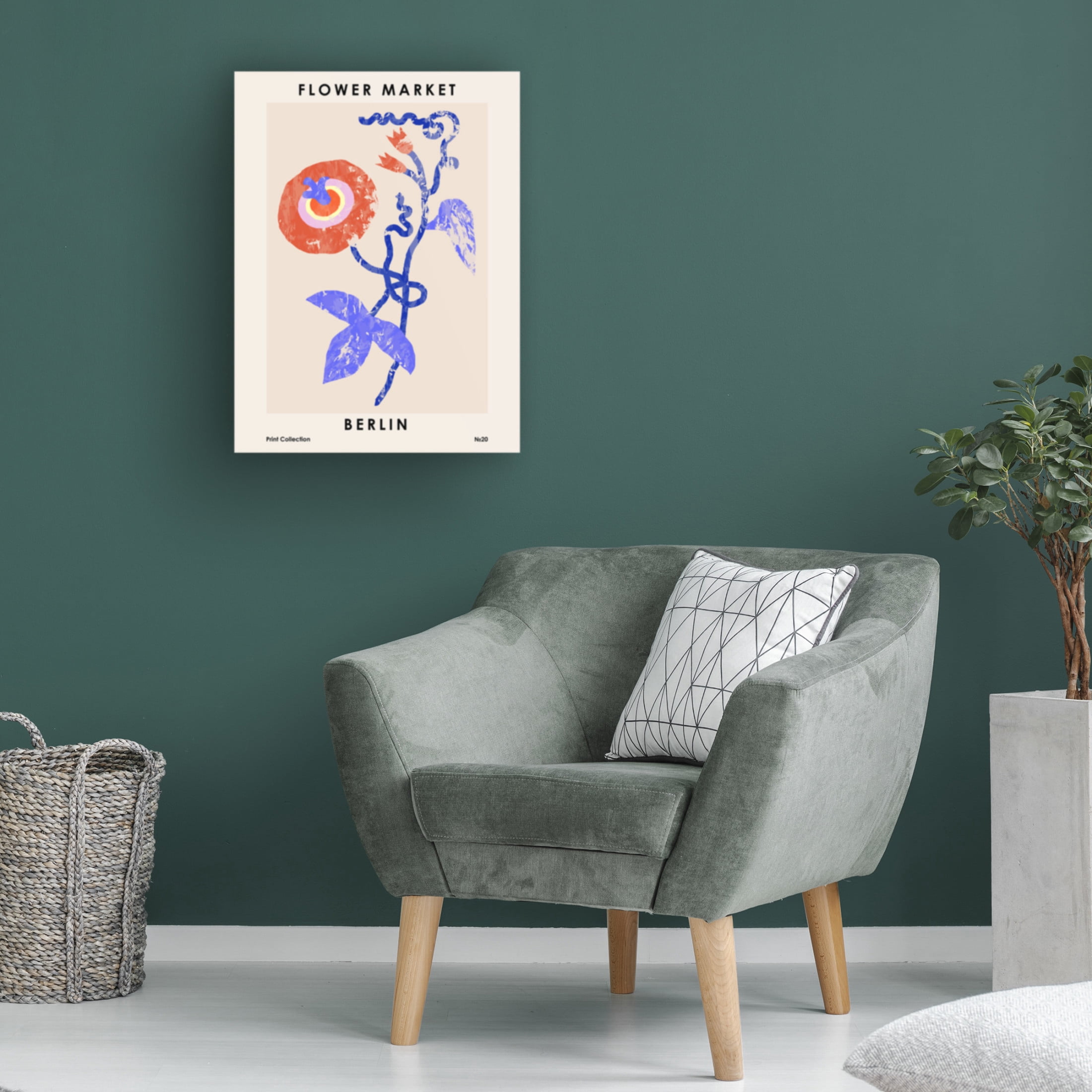 Trademark Fine Art NKTN   Flower Market Berlin Canvas Wall Art