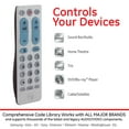 GE 2Device Big Button Universal TV Remote Control in Silver, 69882