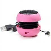 For OnePlus Nord N10 5G - Wired Speaker Portable Audio Multimedia Rechargeable Pink