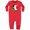 Red, variant on Little Ghost 1st Birthday Baby Fleece Romper