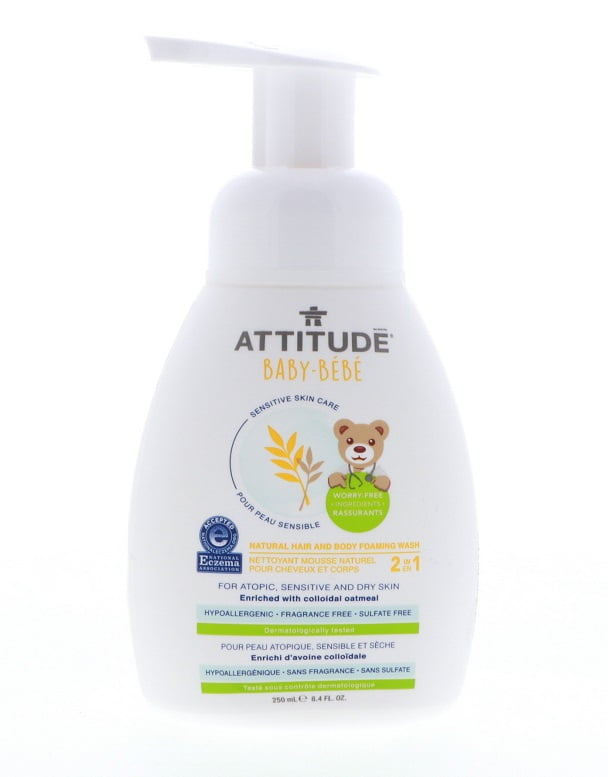 Attitude Baby 2in1 Hair Body Foaming Wash 8 4 Oz Walmart Com Walmart Com