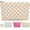Checkered - Khaki, variant on PETGLE Clear Travel Makeup Bag for Women, TSA Approved Checkered Cosmetic Bag Make Up Car Organizer Case with Zipper, Large Waterproof Pouch Purse Toiletry Bag for Skincare, Brushes Travel Essentials