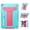 Teal+Hot Pink, variant on For Apple iPad 9th 8th 7th Gen (10.2 inch) 3in1 Tough Hybrid Vertical Kickstand Heavy Duty Shock Absorbing Drop Protection Raised Bezel Precise Cutouts Tablet Case Cover [Black +Black]