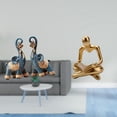 thumbnail image 2 of Figura de elefante,Figuras de elefantes,estatuas,adornos de animales,Escultura coleccionable para dormitorio,decoración del hogar,regalo.,Figura de pensador abstracto,Estatua de pensador, 2 of 8