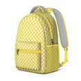 thumbnail image 2 of Yellow Checkerboard Backpack for School,Cute School Bag,Schoolbag with Adjustable Shoulder Straps & Padded Back,15.3"x11"x6.7", 2 of 5