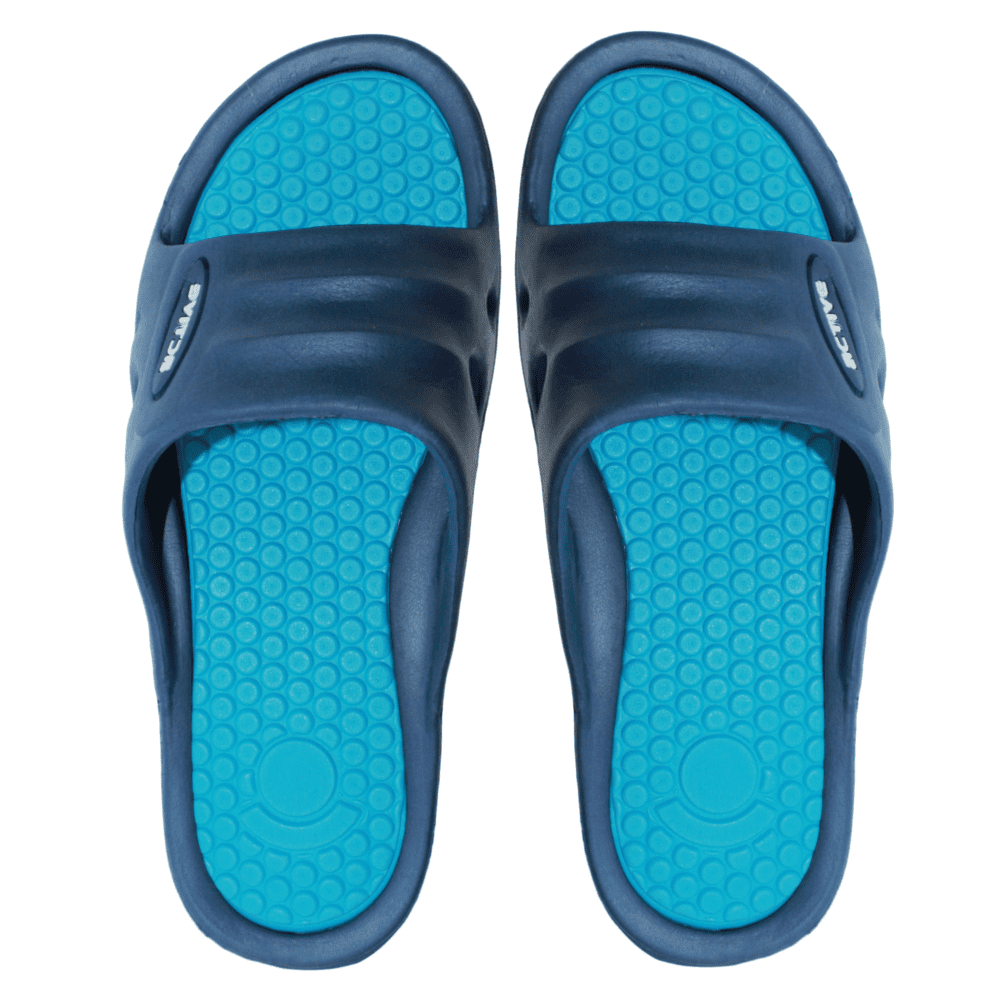 Pupeez Boys Open Toe Flip Flop Non Slip Beach and Shower Shoe Slide Sandals 