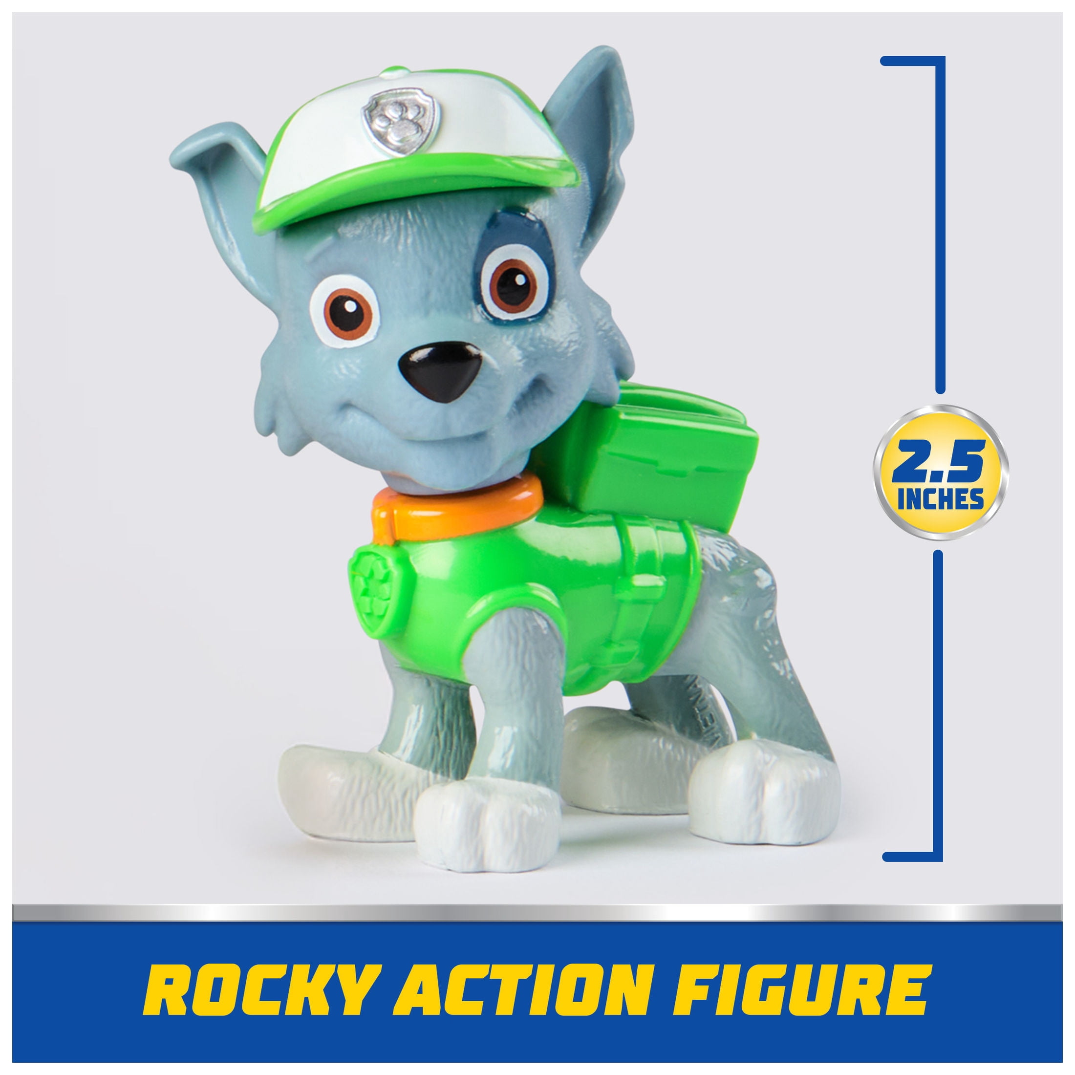 PAW Patrol Recycle Truck Vehicle with Collectible Rocky Figure, Sustainably Minded Toys for Kids Ages 3+