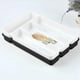 thumbnail image 3 of Bewildely Caja de almacenamiento con bandeja de PP respetuosa con el medio ambiente, ordena la cocina con fácil organizador de cajones de cocina Mostrada Blanco, 3 of 6