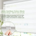 thumbnail image 3 of MiLin Cordless Zebra Blinds Window Blinds and Shades Dual Layer Roller Shades, Custom Size, Sheer or Privacy Light Control, Day and Night Window Shades (Light Filtering White, 62" W X 48" H), 3 of 6