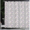 thumbnail image 3 of Ambesonne Shabby Flora Shower Curtain, Flowers Retro Spring, 69"Wx70"L, Dust Cream, 3 of 4