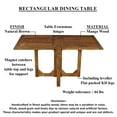 thumbnail image 6 of 62 Inch Rectangular Dining Table, 6 of 10