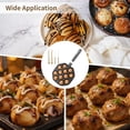 thumbnail image 6 of 12-Hole Nonstick Takoyaki Pan with Ergonomic Handle, Aluminum Alloy Octopus Ball Grill, Includes Silicone Brush and Wooden Picks, Takoyaki Baking Tray for Pancake Balls, 6 of 6