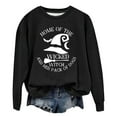 thumbnail image 2 of Home Of The Wicked Witch Halloween Sweatshirts for Women Long Sleeve Crewneck Witch Graphic Sweatshirt Pullover Tops, 2 of 4