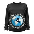 thumbnail image 3 of Riecok Maternity Sweatshirts for Women Crewneck Pullover Funny Printed Long Sleeve Tops Casual Pregnant Outwear, 3 of 6