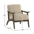 thumbnail image 5 of Lexicon Carlson Velvet Upholstered Accent Chair in Light Brown, 5 of 6
