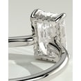 thumbnail image 4 of CAPRICARATS 2.00Ct Radiant Cut Moissanite Floating Low-Set Solitaire Engagement Ring – Hidden Halo Flush Design in 10K White Gold for Women, 4 of 6