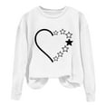 thumbnail image 1 of Birdeem Mode Femmes T-Shirt à Manches Longues Col Rond Imprimé Chandail en Molleton Blouse Tops, 1 of 1