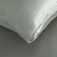 thumbnail image 4 of PiccoCasa Satin Sheet Set 4 Pcs Polyester Silky and Soft Sheets Ash Gray Queen, 4 of 7