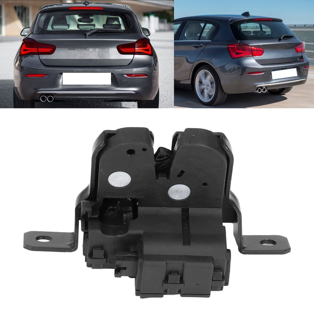 Tailgate Lock Trunk Latch Actuator Black 51247248075 Replacement for 1 Series F20 F21