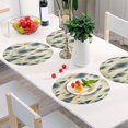 thumbnail image 6 of Ryvnso Tree Art Pattern Round Plate Mats Dining Table Placemat Set of 4 for Holiday Decoration, 6 of 7