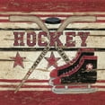 thumbnail image 2 of Spivey, Linda 26x26 Gold Ornate Wood Framed with Double Matting Museum Art Print Titled - Hockey, 2 of 4