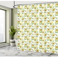thumbnail image 4 of Ambesonne Fruits Shower Curtain, Sliced Avocados and Lemons, 69"Wx75"L, Multicolor, 4 of 4