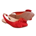 thumbnail image 2 of Balerina Para Mujer CASTALIA 124-88 Rojo Con Moño, 2 of 3
